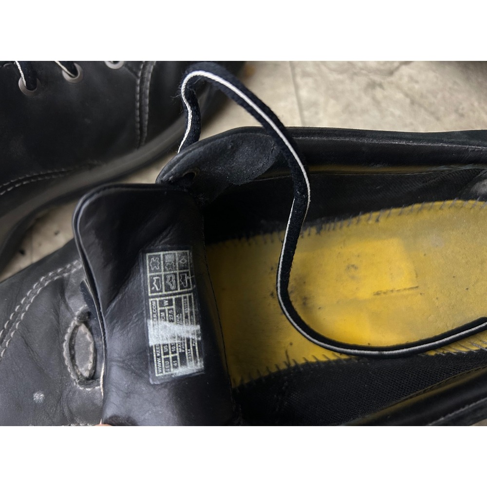 KEEN Women's Black Leather Slip On‎ Casual Comfort Walking Shoes - Picture 3 of 8